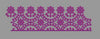 Daisy Jaal Scallop Border - Purple & Magenta Embroidery Design
