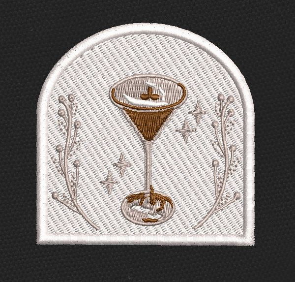 Espresso Coupe Arch Embroidery Design