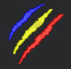 Three Scratch Slashes Embroidery Design