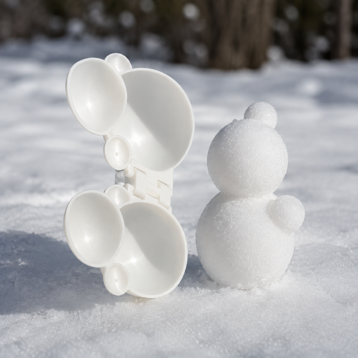 Snowman Maker Mold Print STL File