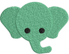 Elephant Face Embroidery Design
