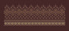 Geometric Four Petal Diamond with Beaded Fringe B Embroidery Design