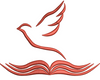 Bird With Book Embroidery Design