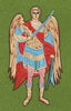 Winged Warrior Angelic Figure Embroidery Design