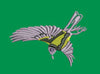 Flight Dive Emerald Embroidery Design