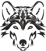 Wolf Embroidery Design