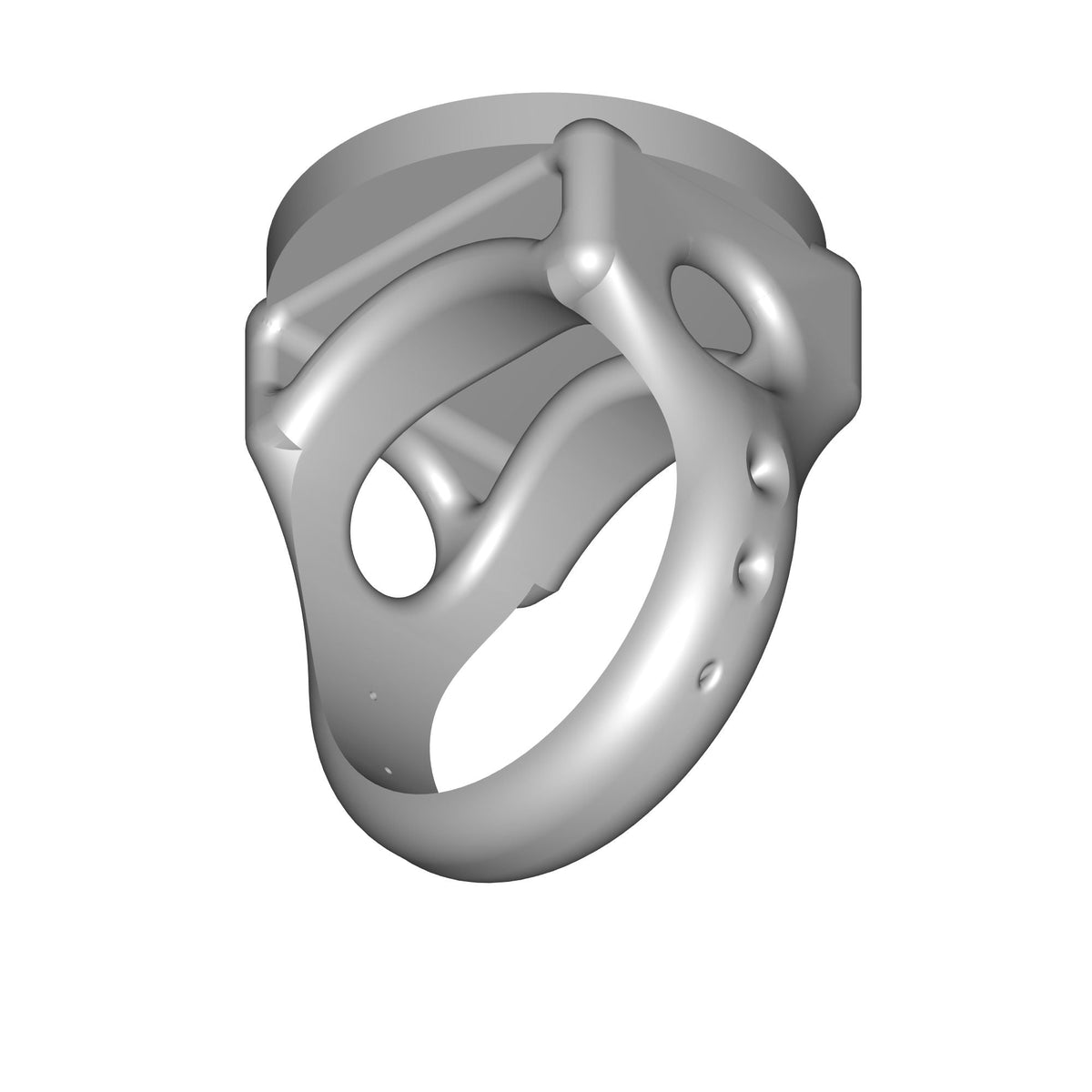 Smooth Bitcoin Ring Print STL File