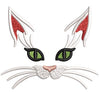 Cat Face Embroidery Design