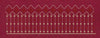 Floral Endless Border Red Lines Embroidery Design