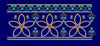 Five Petal Hollow Rosette Border Embroidery Design