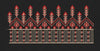 Red And Beige Geometric Floral Endless Border Embroidery Design