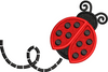 Lady Bird Embroidery Design