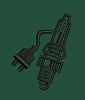 Spark Engine Automotive Part Embroidery Design