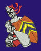 Kneeling Knight Embroidery Design