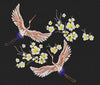Cranes & Sakura Multi Color Embroidery Design