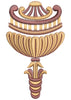 Spiral Leaf Embroidery Design