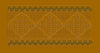 Paneled Floral Cross Trim Embroidery Design