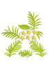 Flower Aloe Vera Embroidery Design