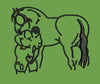 Horse Man Embroidery Design