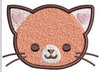 Cat Face Embroidery Design
