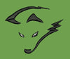 Stylized Fox Emblem Embroidery Design