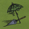 Umbrella Brown Embroidery Design