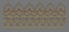 Multi Tier Plume and Star Lattice Border Embroidery Design