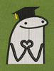 Grad Heart Cap Embroidery Design