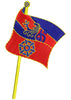 Band Flag Embroidery Design