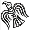 Crow Embroidery Design