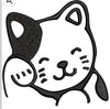 Cat Face Embroidery Design