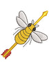 Arrow Hunny Bee Embroidery Design