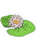 Water Lily Embroidery Design