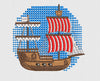 Ship Embroidery Design