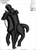Horse Rider Embroidery Design