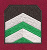 Chevron Patch Green Embroidery Design