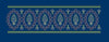 Navy Blue Circle Paisley Band Navy & Lime Green Embroidery Design
