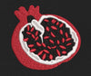 Pomegranate Seeds Red Embroidery Design