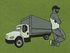 Truck Man Embroidery Design