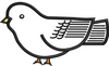 Sparrow Embroidery Design
