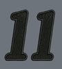 Eleven in Black Embroidery Design