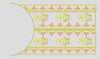 Tiered Floral and Geometric Scroll Border Embroidery Design