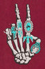 Skeleton Hand Embroidery Design