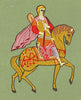 Medieval Knight Golden Embroidery Design