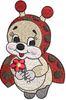 Lady Bird Embroidery Design