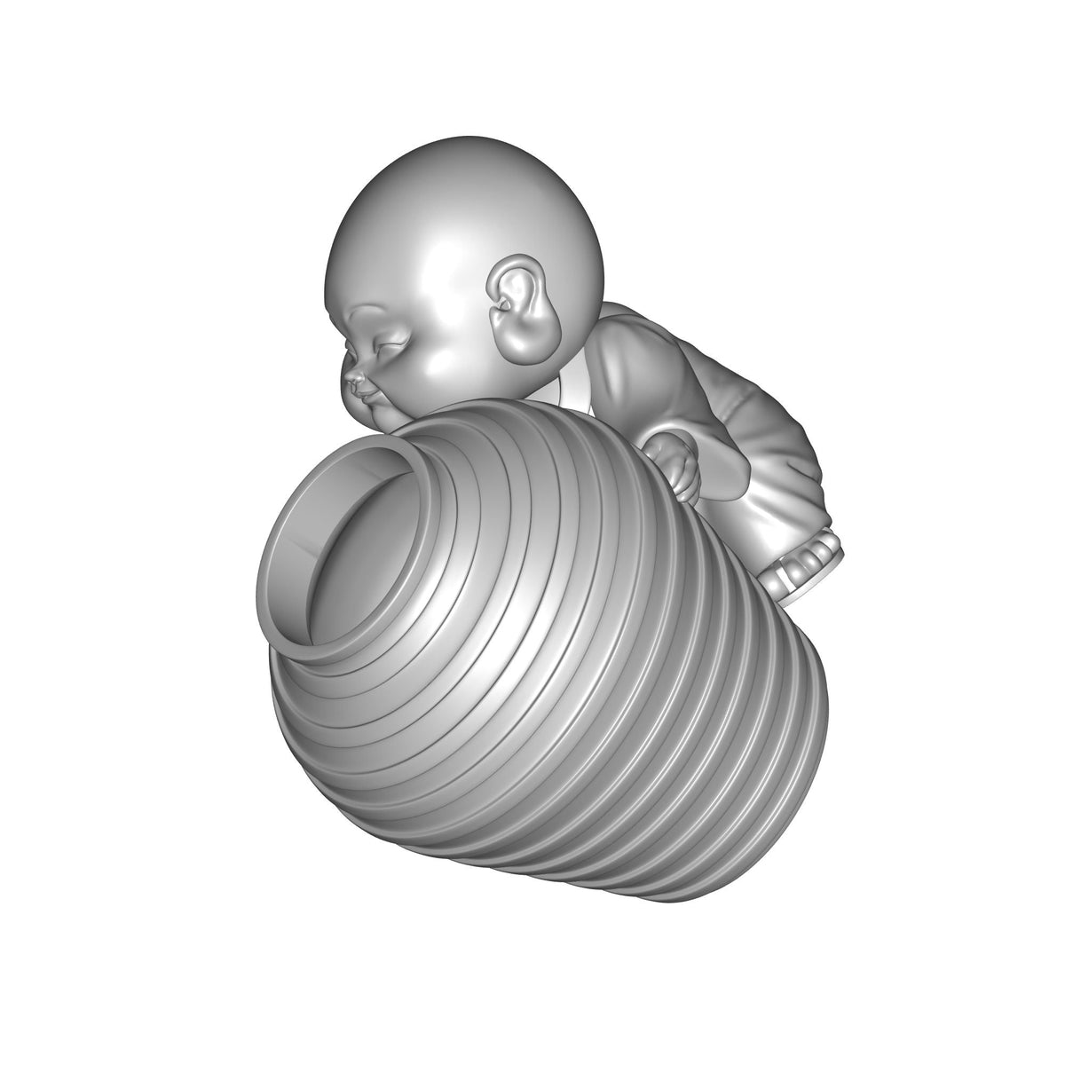 Buddha Letter Vase Print STL File