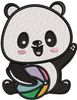 Panda Embroidery Design
