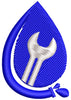 Plumbing Sign Embroidery Design