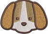 Dog Face Embroidery Design