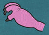 Angel Hand Pink Outline Embroidery Design